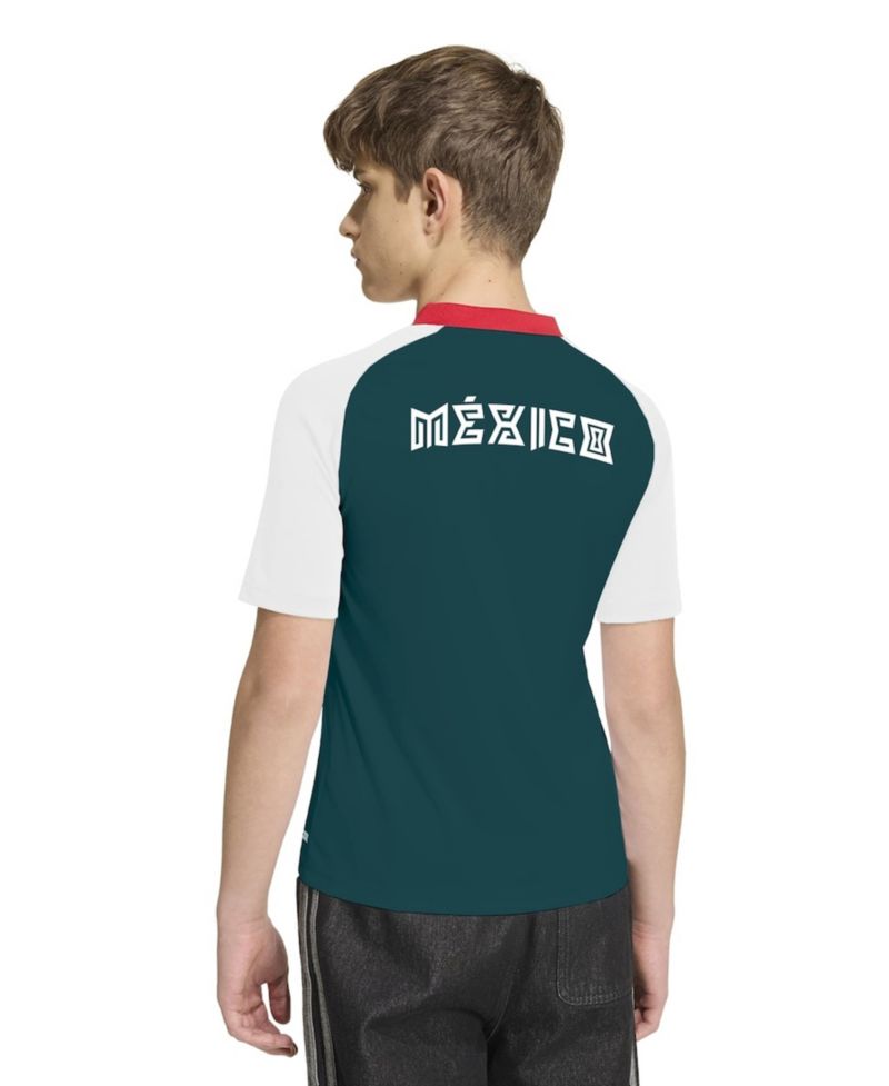 Big Boys and Girls White Mexico National Team 2026 Pre-Match Jersey