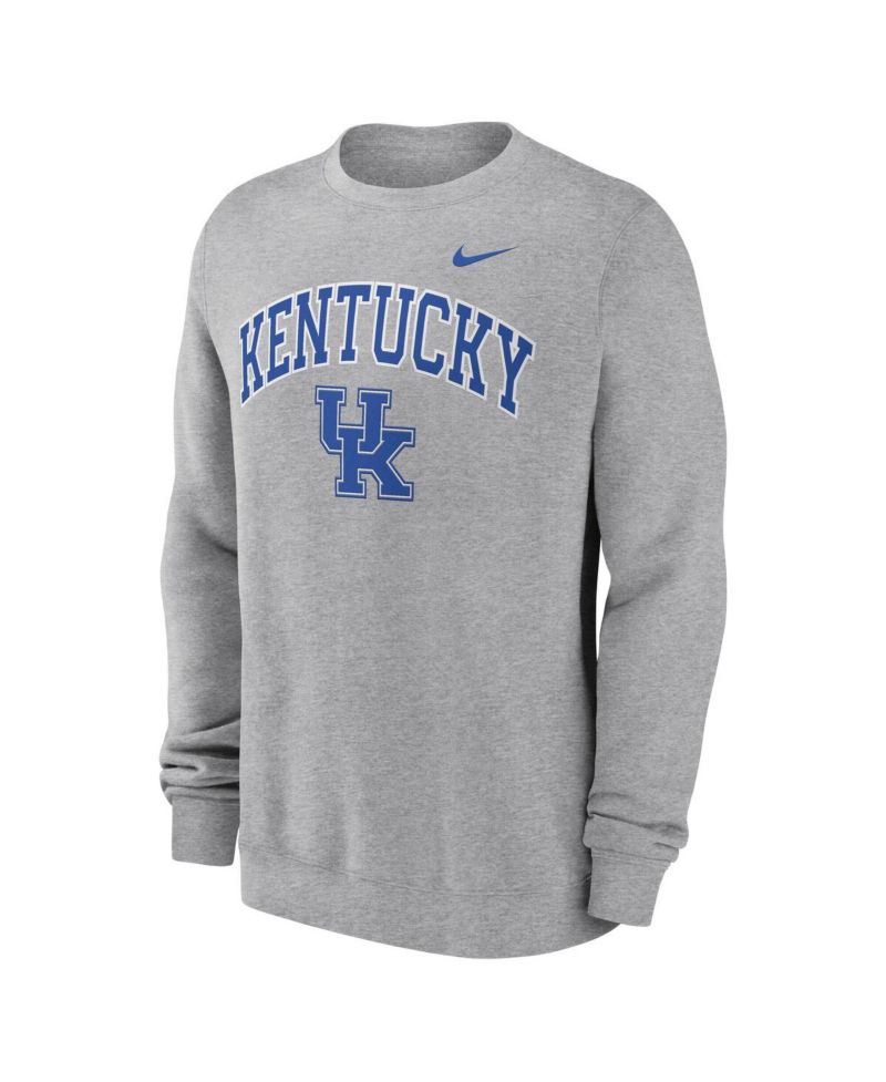 Men's Gray Kentucky Wildcats Arch Pullover Sweatshirt