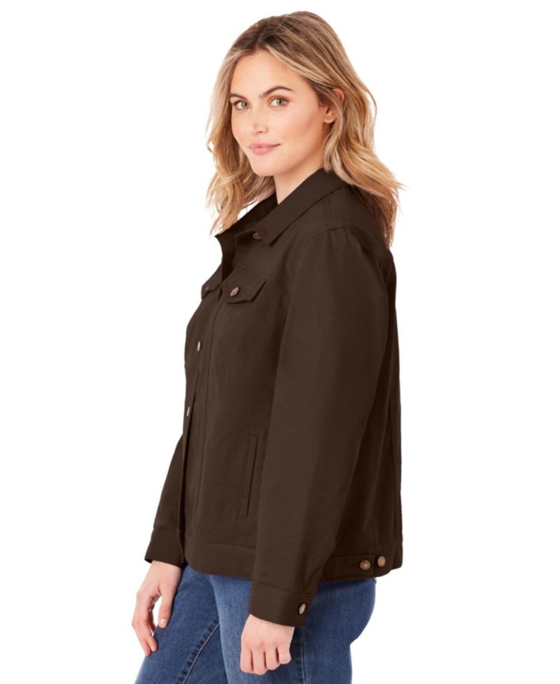 Women's Plus Size Stretch Denim Jean Jacket