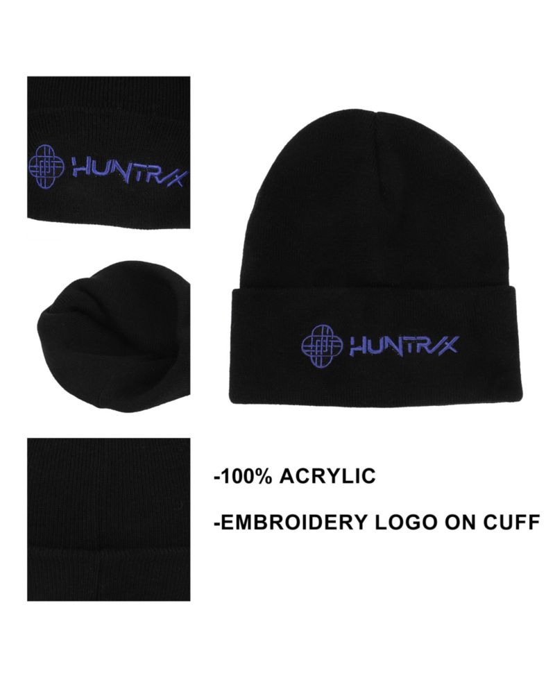 Men's Huntr/x Black Cuff Knit Beanie