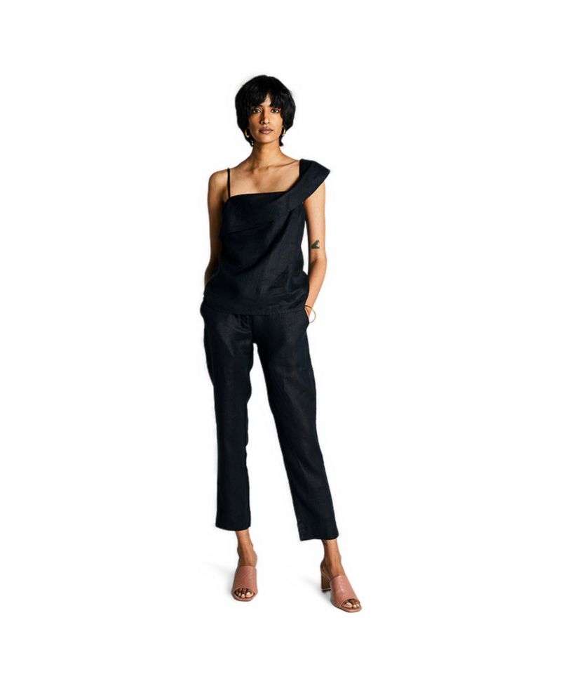 Women's The Wandering Wave top Black
