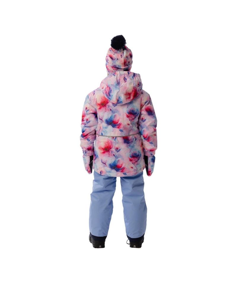 Big Girls (6-14) Light Weight Two Piece Chill Snowsuit Printed Flowers