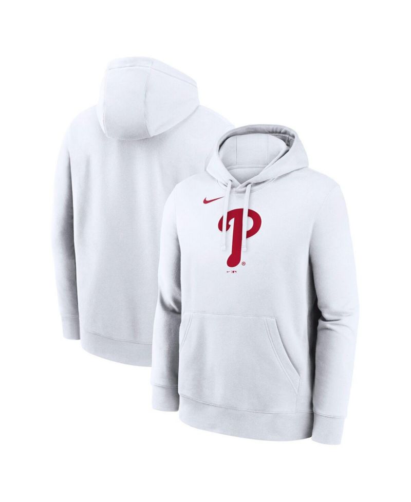Men's White Philadelphia Phillies Logo Club Hoodie