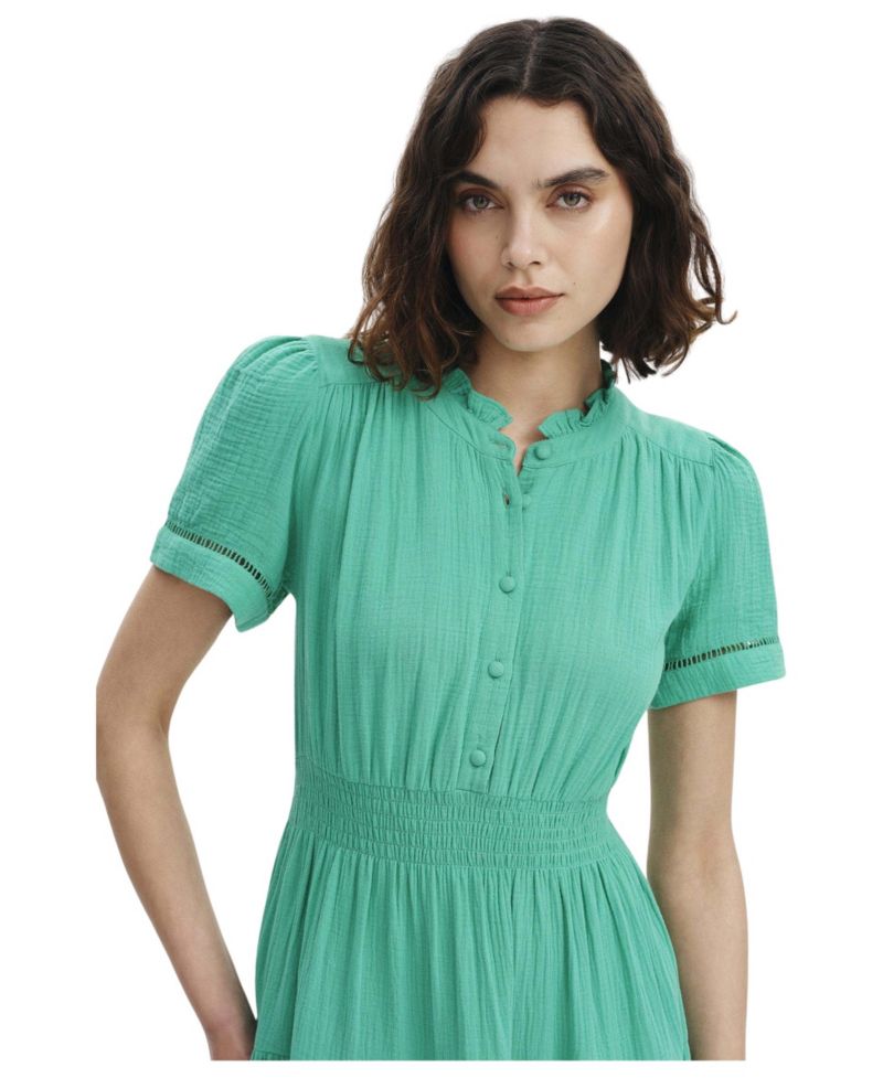 Women's Natalia Short-Sleeve Tiered Midi Dress