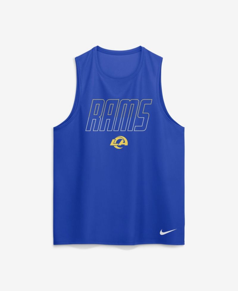 Men's Royal Los Angeles Rams Kickoff Miler Dri-FIT Tank Top