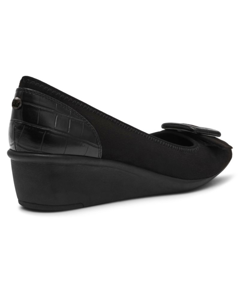Women's Wyatt Buckle Wedge Pumps