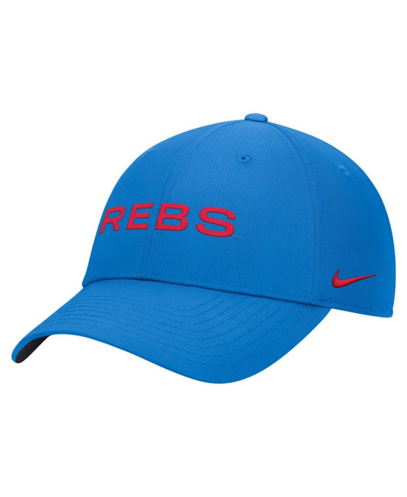 Men's Blue Ole Miss Rebels 2026 Sideline Ripstop Dri-FIT Adjustable Hat