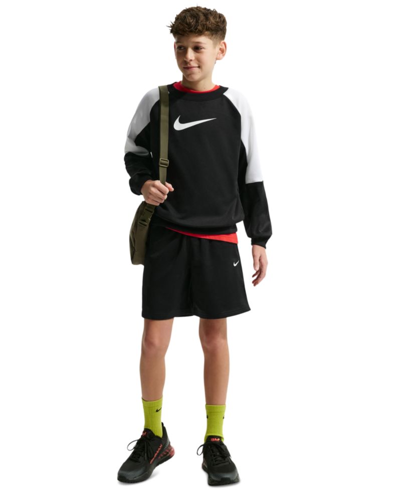 Boys' 8-20 Sportswear Crewneck Sweatshirt & Shorts, 2-Piece Set