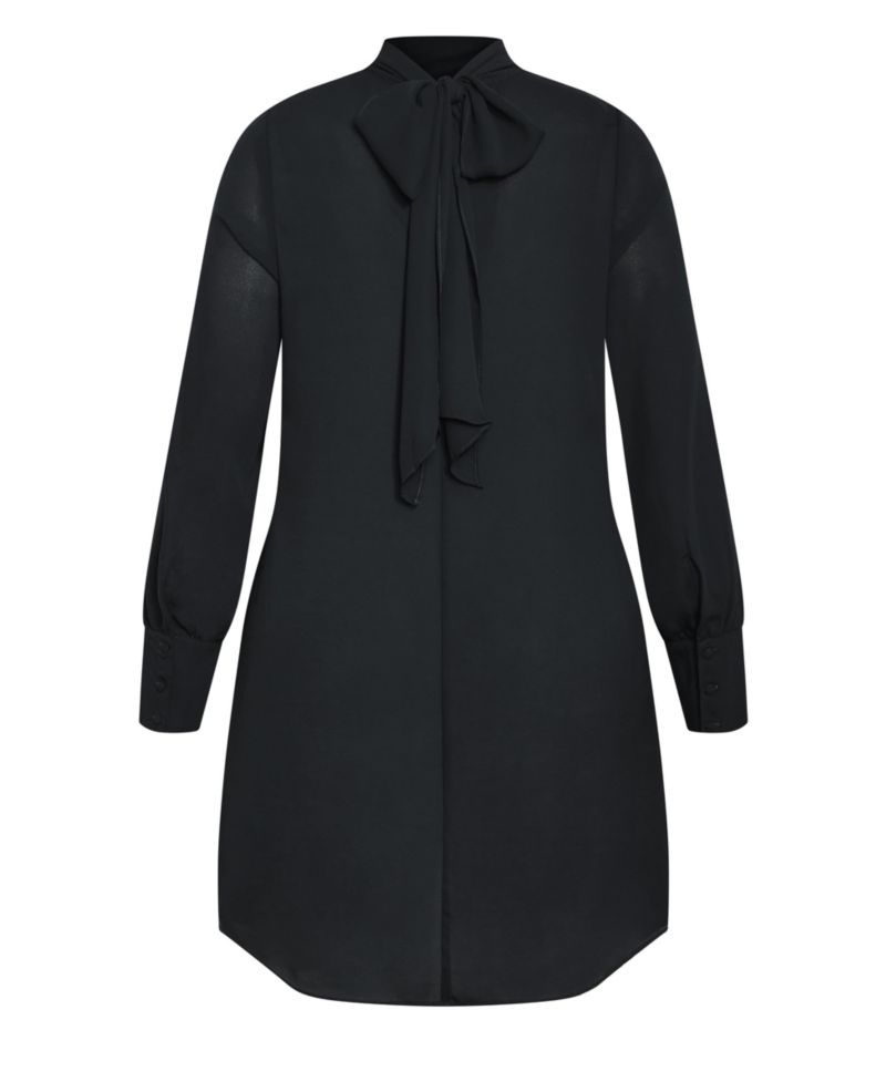Plus Size Neck Tie Tunic