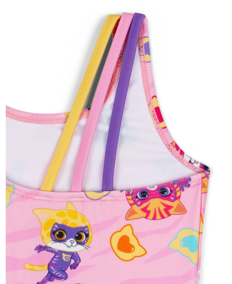Little Girls Sleeveless One Piece Bathing Suit