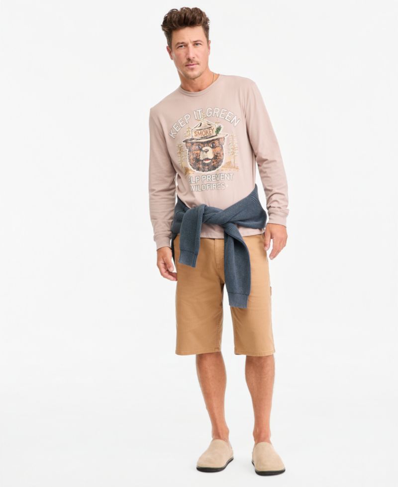 Men's Long-Sleeve Camp Smokey Cotton T-Shirt