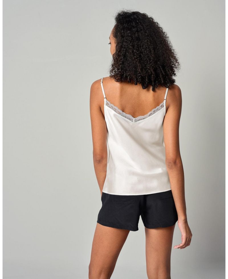 Women's V-Neck Lace Silk Camisole