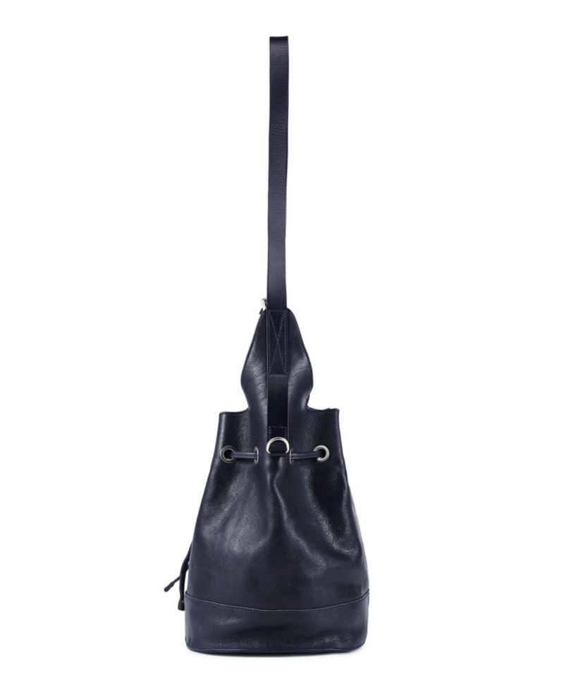 Lily Large Leather Shoulder Bucket Bag