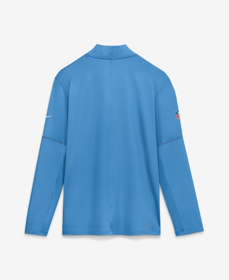 Men's Light Blue Tennessee Titans Sideline Logo Glory Midweight Dri-FIT Half-Zip Pullover