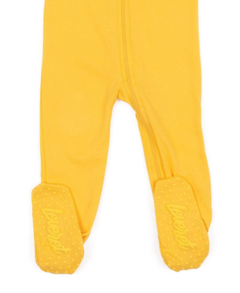 Toddler Matching Family One Piece Footed Cotton Long Sleeve Solid Color Pajamas 2T-5T