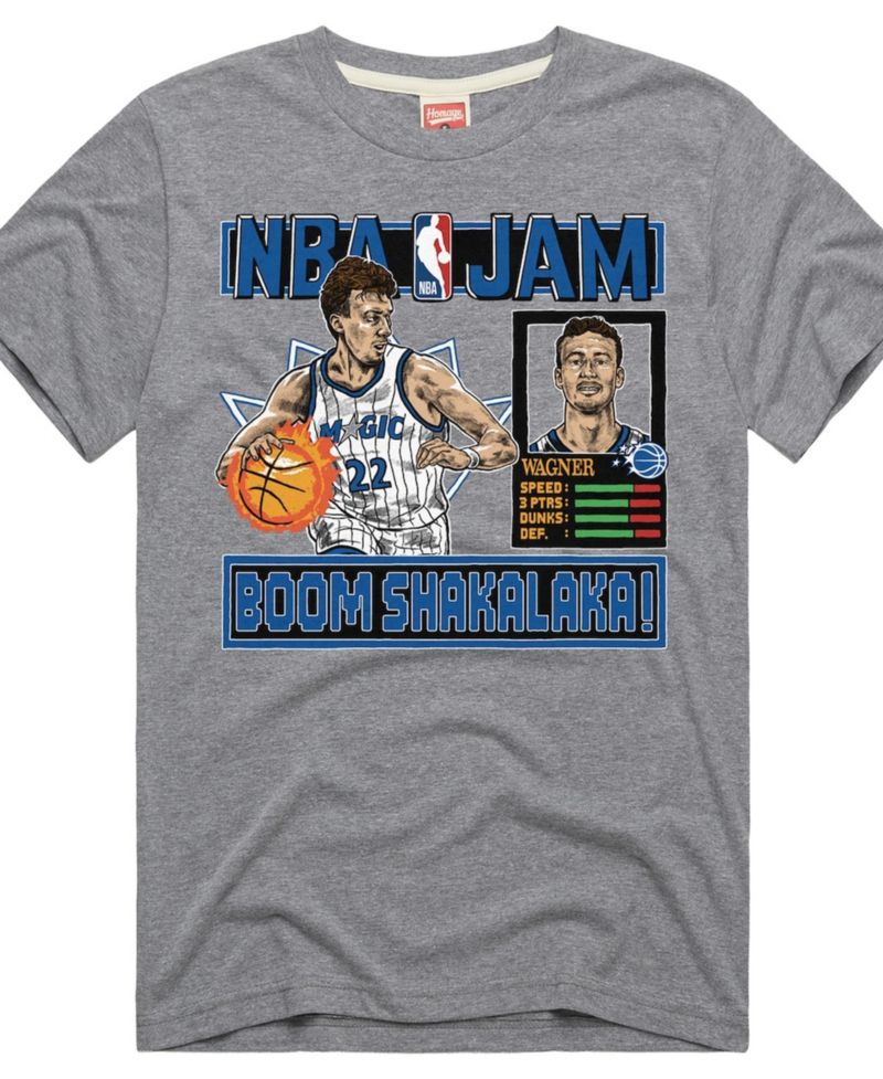 Men's and Women's Franz Wagner Gray Orlando Magic NBA Jam Tri-Blend T-Shirt