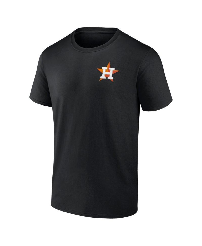 Men's Profile Black Houston Astros Big & Tall Two-Sided Graphic T-Shirt