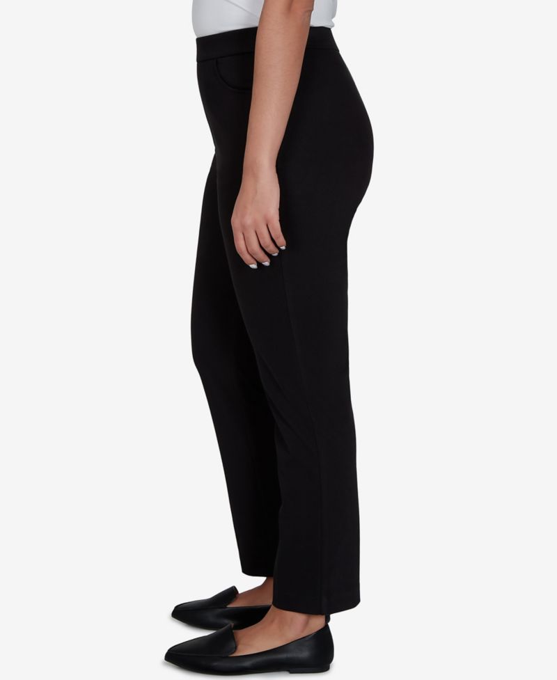Women's Travel Advisory Pull-On Short-Length Knit Twill Pants