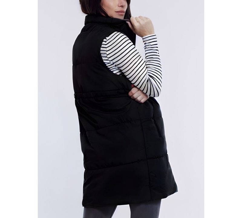 Women's Woven Full-Zip Sleeveless Quilted Puffer Vest - Motherhood Maternity