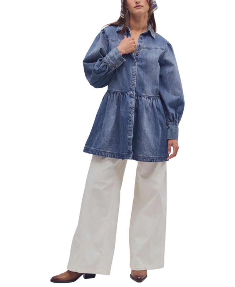 Women's Marris Smocked Denim Mini Dress
