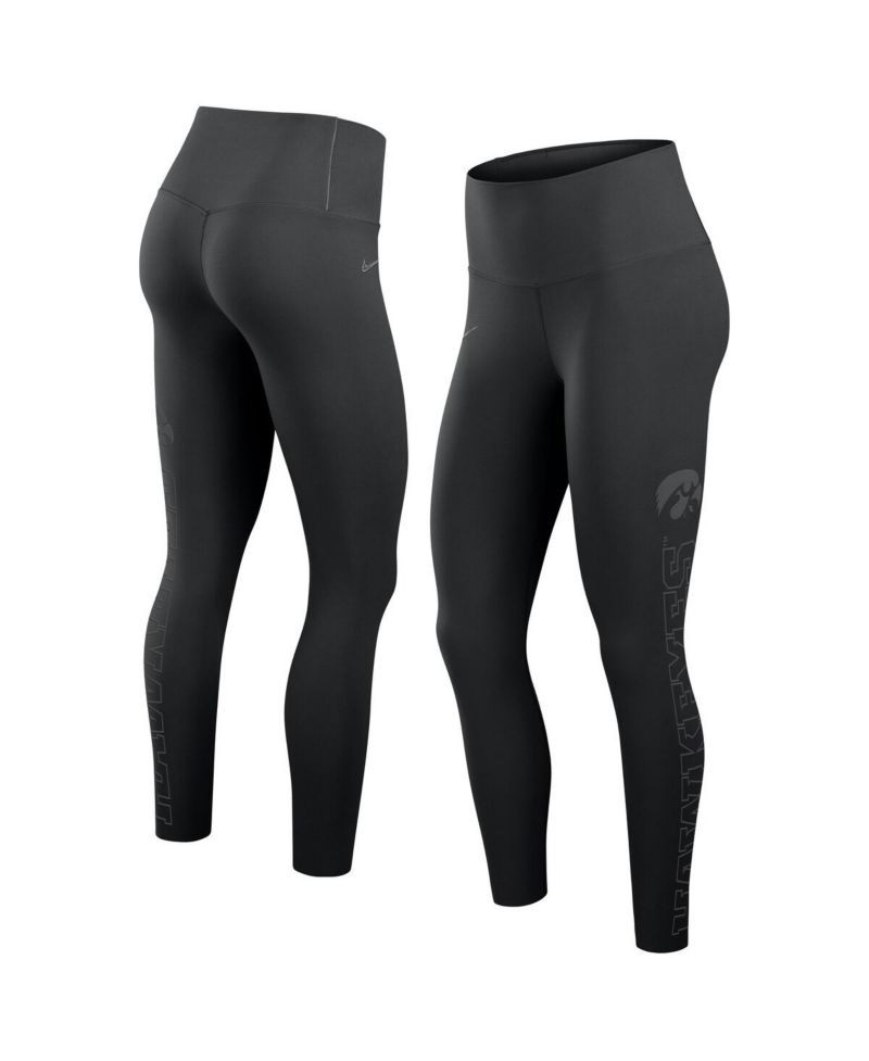 Women's Black Iowa Hawkeyes Zenvy Performance Leggings