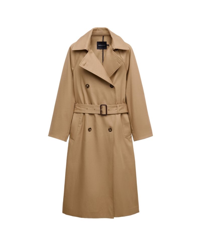 Women's Selection Long Double-Breasted Trench Coat