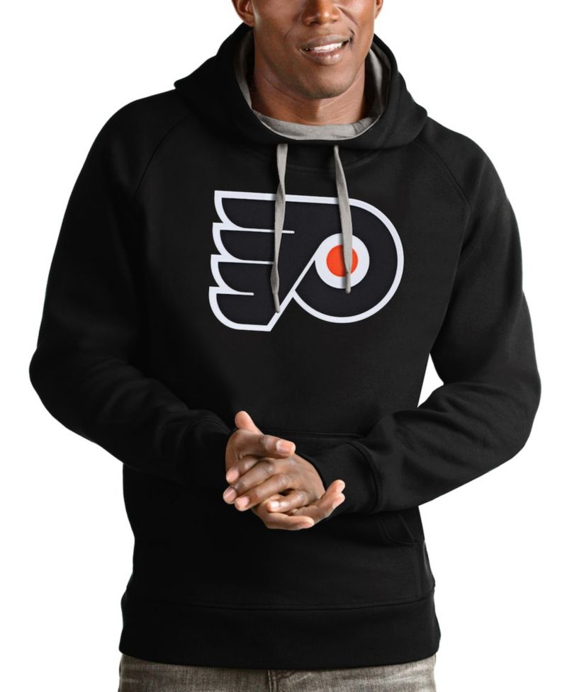 Men's Black Philadelphia Flyers Logo Victory Pullover Hoodie