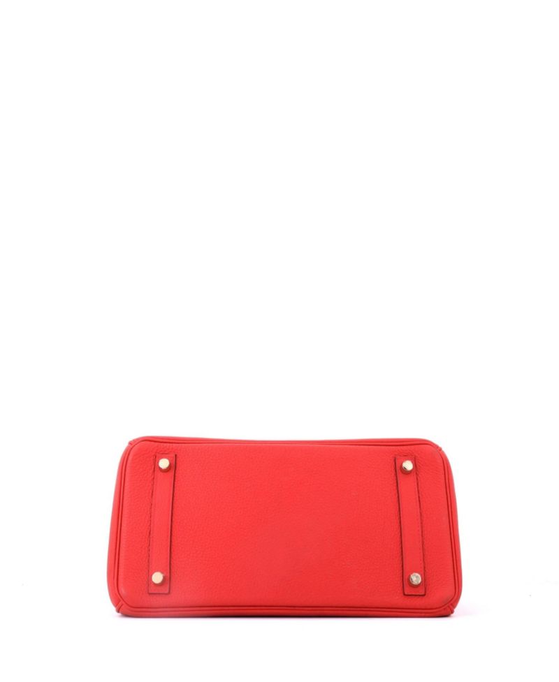 Birkin 30 Handbag Red Togo with Gold Hardware