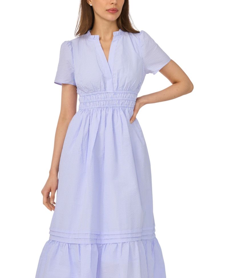 Women's Split V-Neck Dress