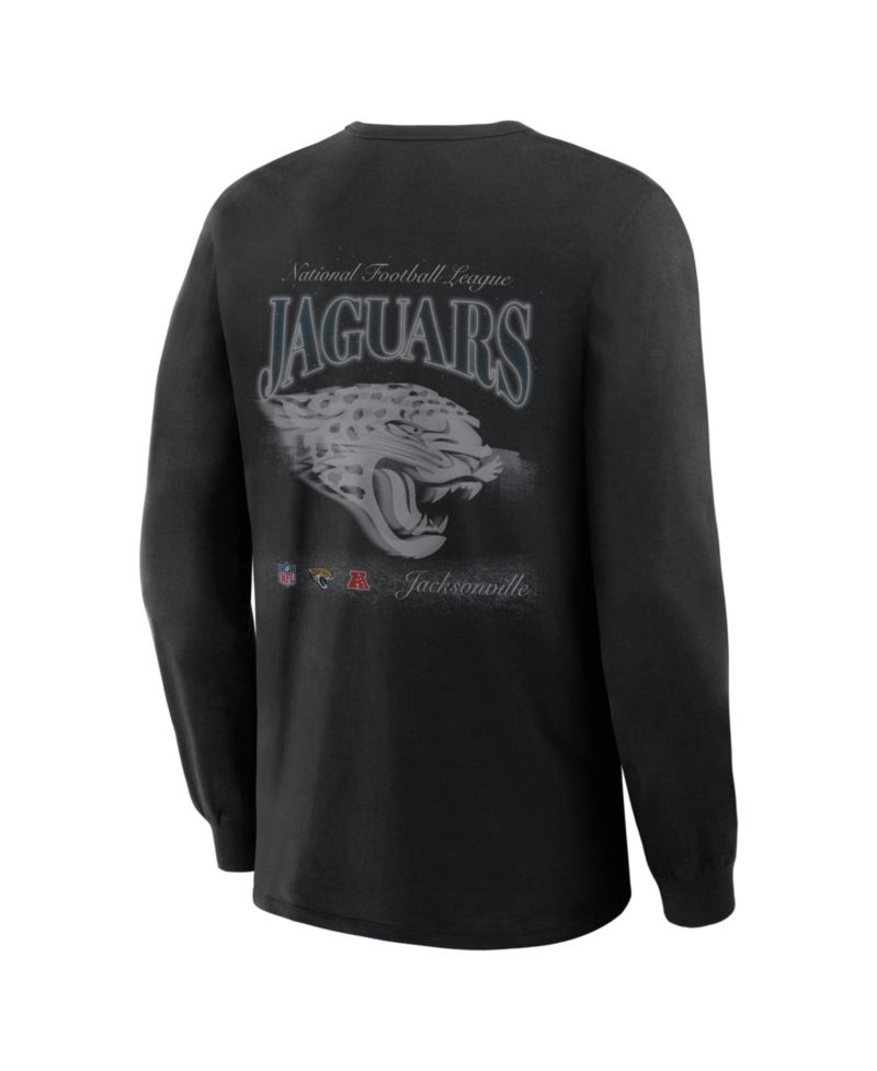 Men's Black Jacksonville Jaguars Midnight Falls Long Sleeve T-Shirt