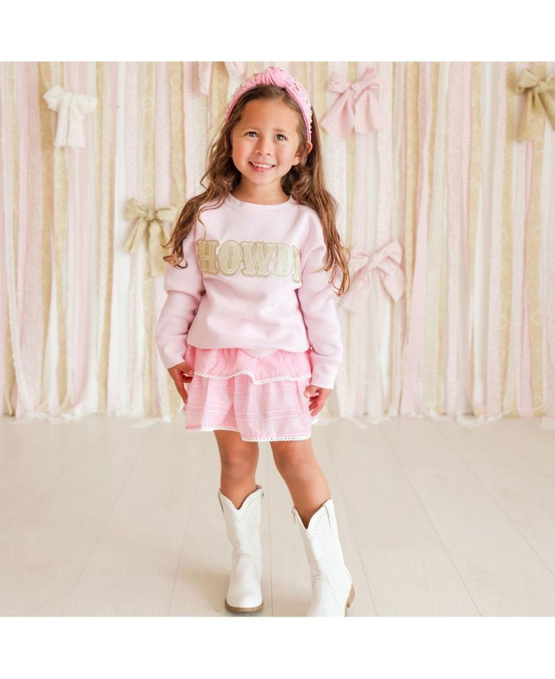 Baby Girls 12M - 24M Howdy Patch Western Sweatshirt