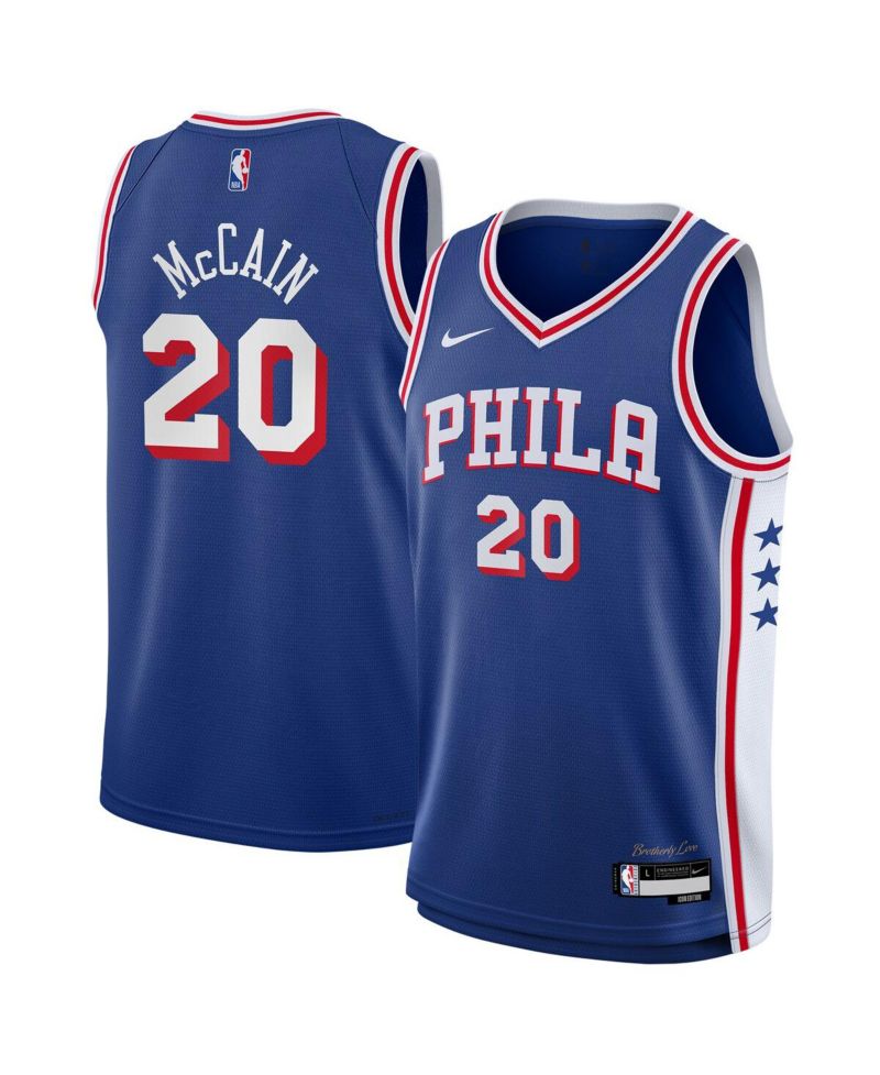 Big Boys and Girls Jared McCain Royal Philadelphia 76ers Swingman Jersey