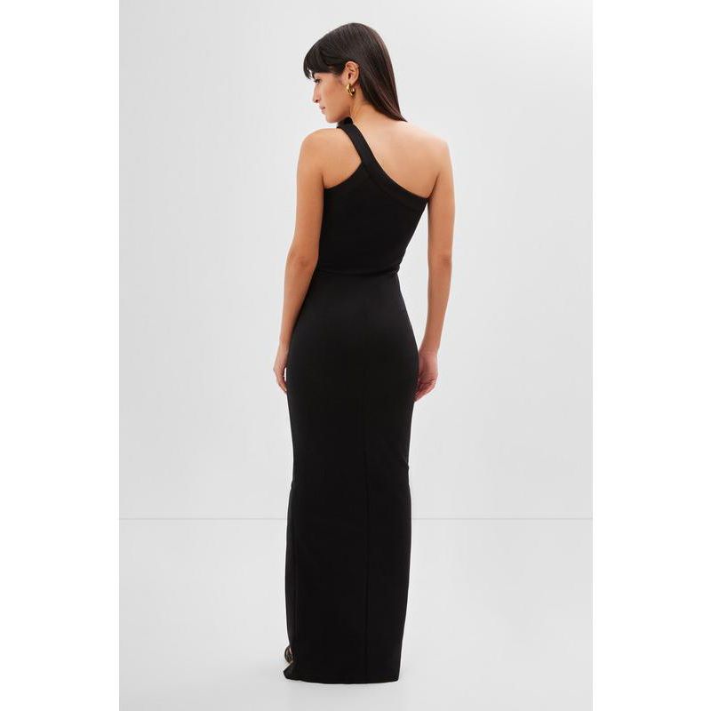 Women's Robin One-Shoulder Side-Slit Floor-Length Evening Gown