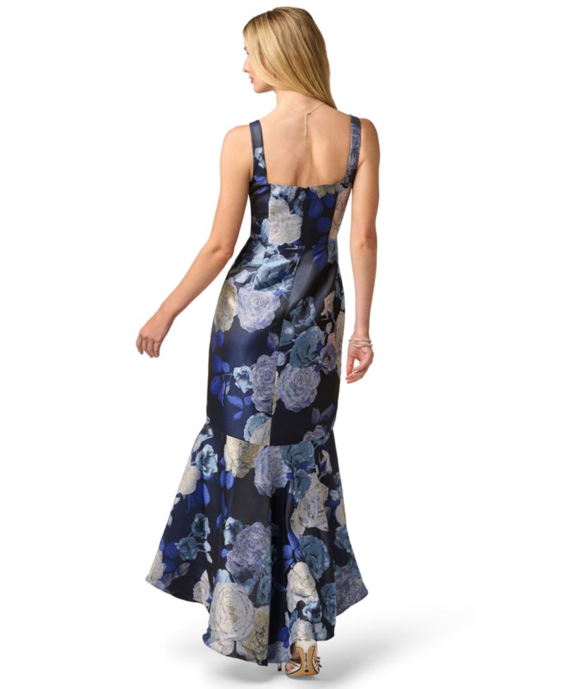 Women's Metallic Jacquard Sleeveless Dress
