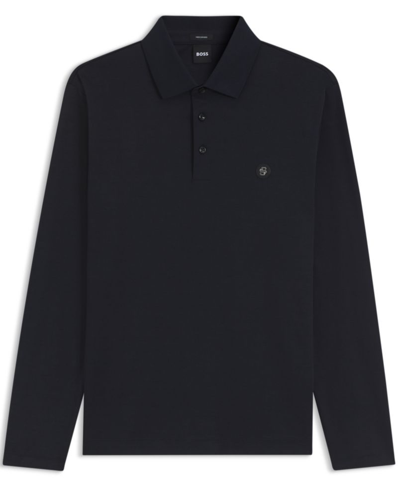 Men's C-Paley 01 Double-B-Monogram Regular-Fit Polo Shirt