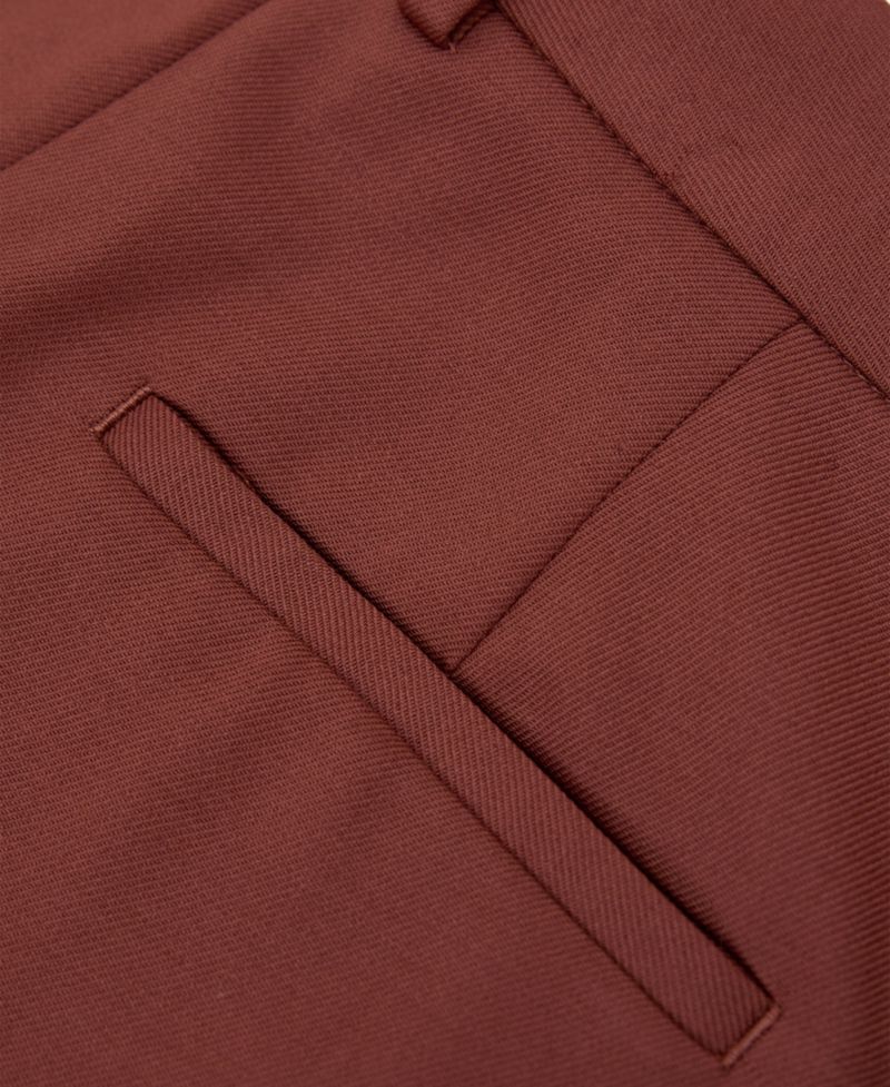 Women's Solene Wool-Blend Wide-Leg Mid Rise Trousers