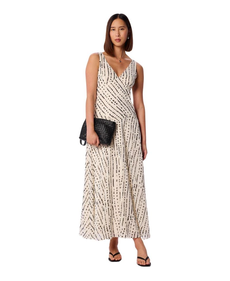 Women's Dashed Spot Dobby Maxi Dress