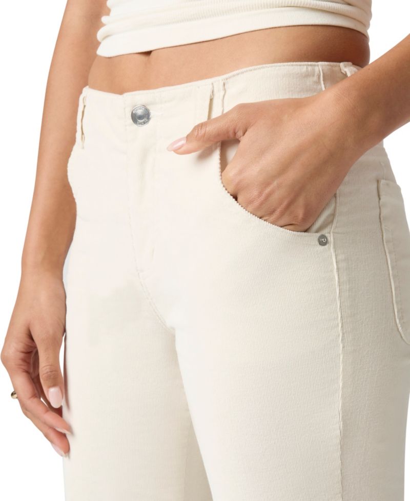 Juniors' High-Waist Flare Corduroy Pants