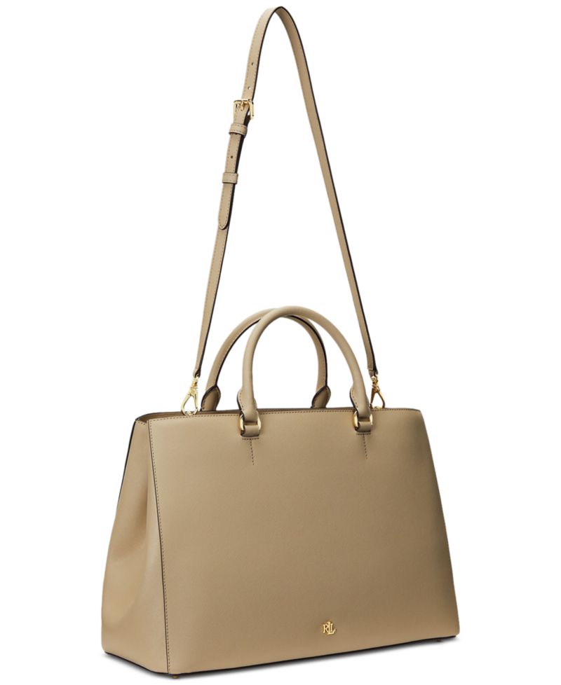 Hanna Large Crosshatch Leather Satchel Bag