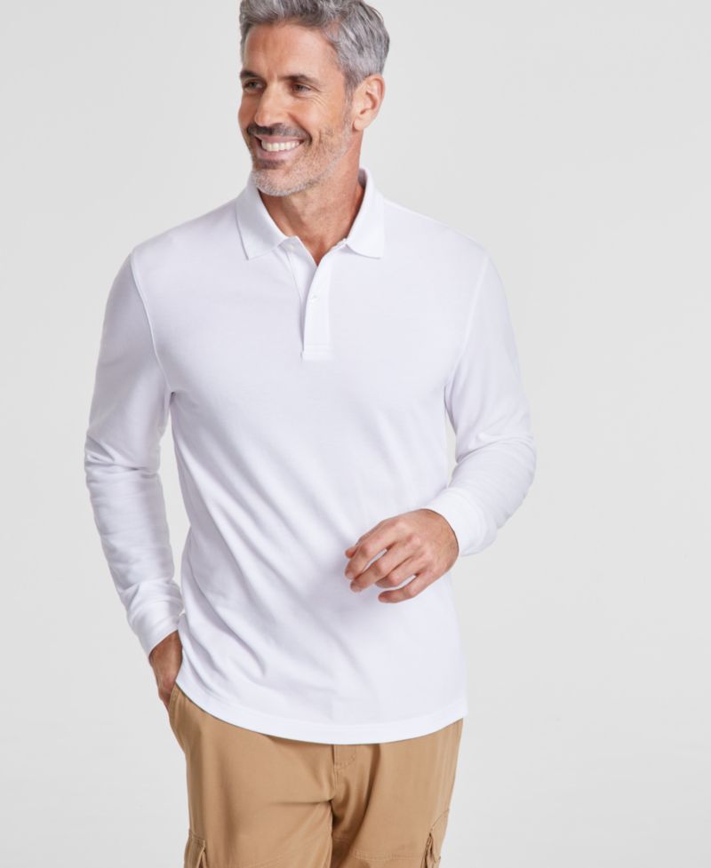 Men's Solid Stretch Polo Shirt
