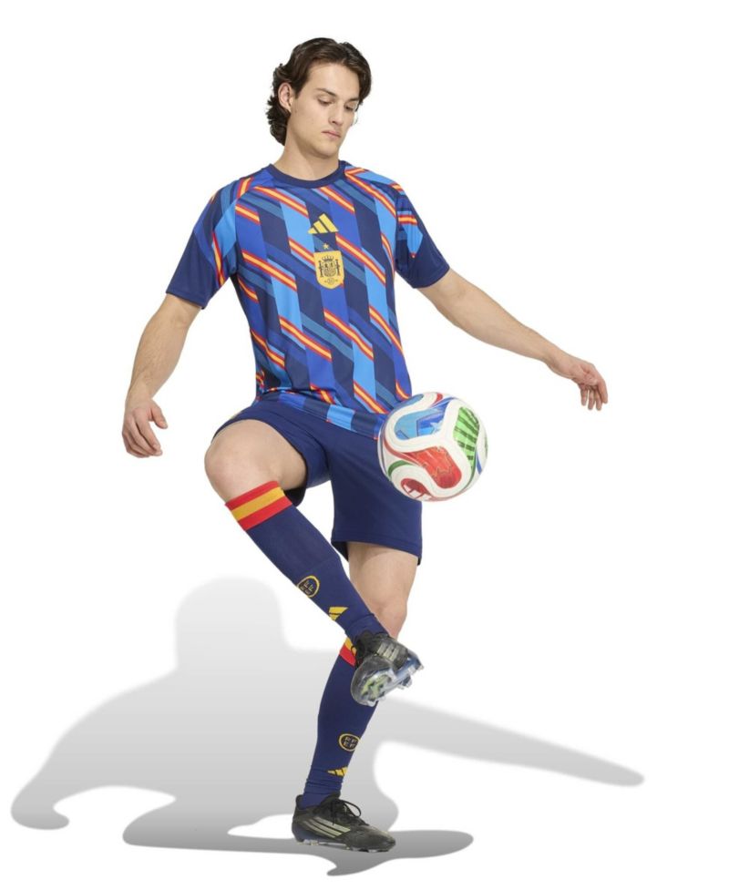 Men's Navy Spain National Team 2026 Pre-Match Jersey