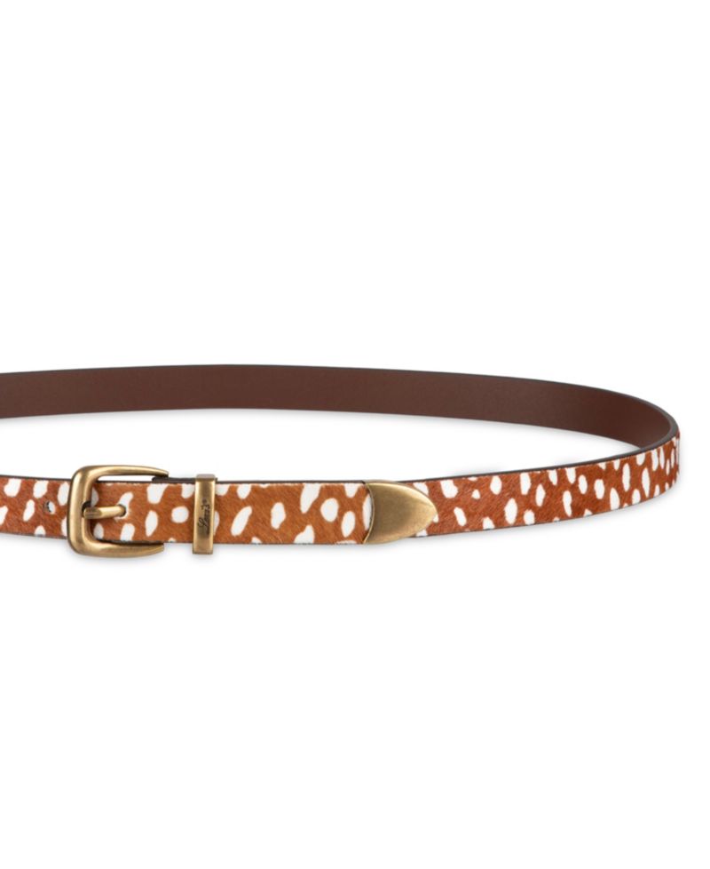 Skinny Western Metal Tip End Belt