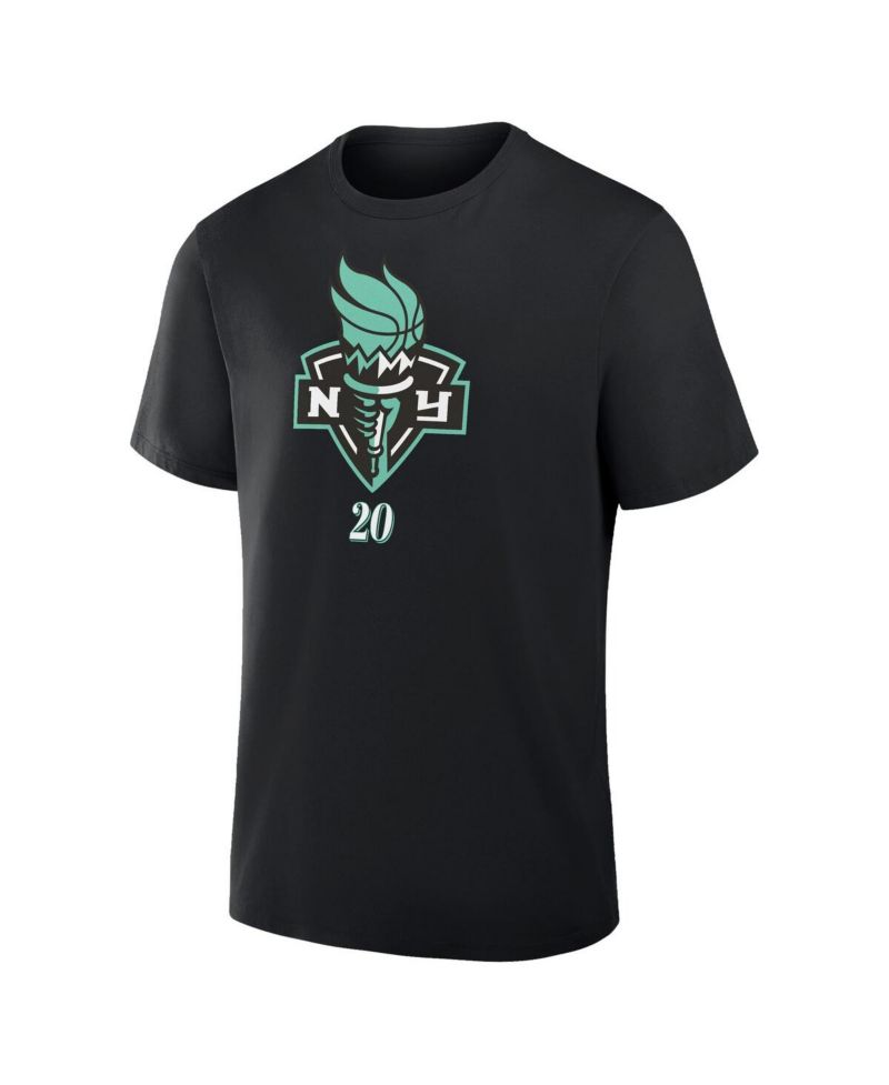 Men's Sabrina Ionescu Black New York Liberty In The Paint Name & Number T-Shirt