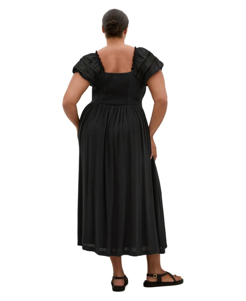 Women's Arielle Lace Trim Maxi Dress