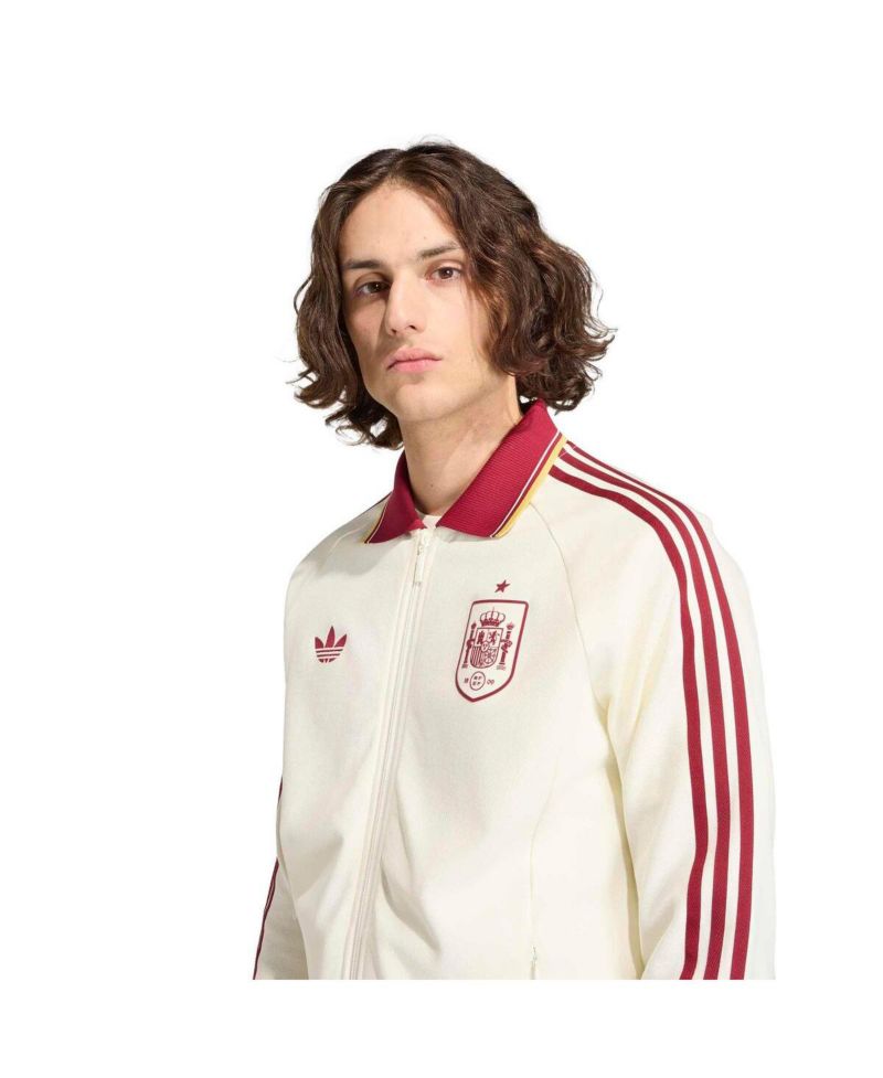 Men's White Spain National Team 2026 World Cup Anthem Full-Zip Jacket