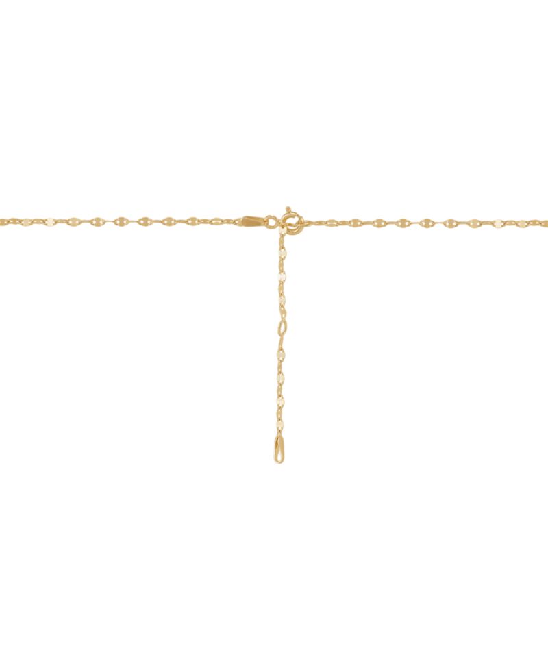 Lab-Grown White Sapphire (1/4 ct. t.w.) & Diamond Accent Cross Oval Pendant Necklace in 14k Gold-Plated Sterling Silver, 16" + 2" extender