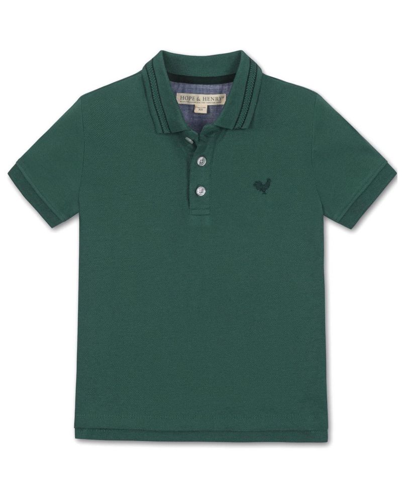 Boys' 4-20 Organic Knit Pique Polo Shirt