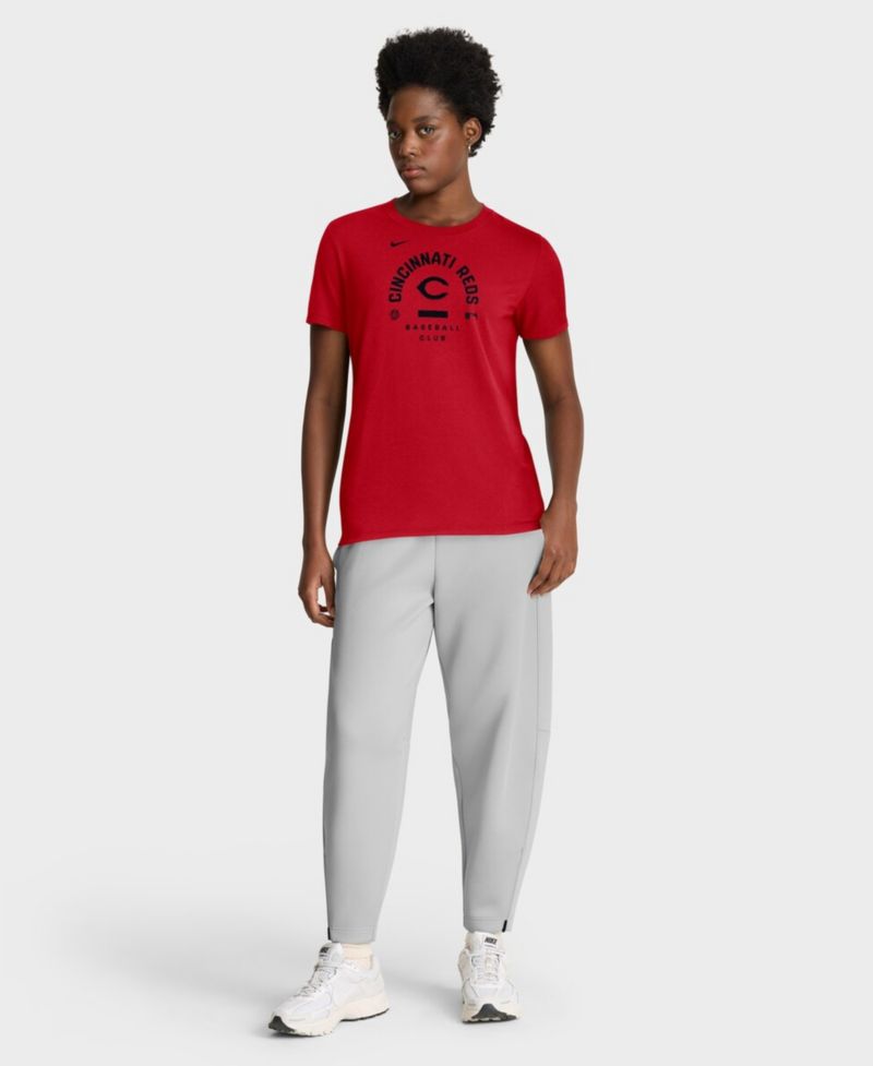 Women's Red Cincinnati Reds Authentic Collection Early Work Tri-Blend Dri-FIT T-Shirt