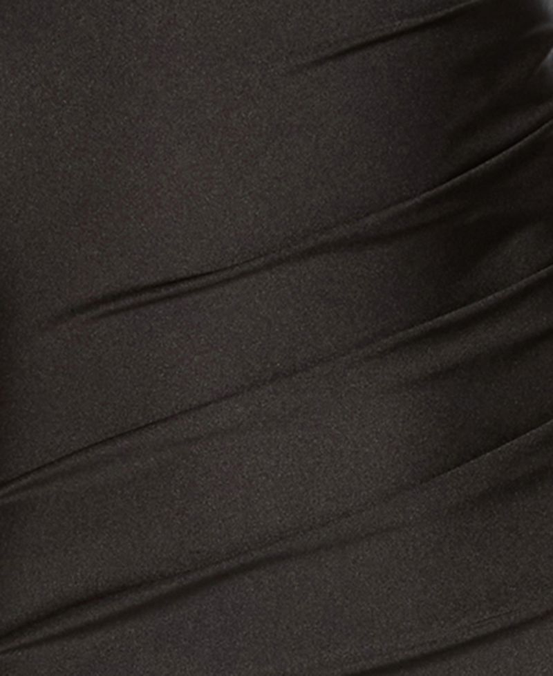 Juniors' Ruched Sweetheart Neck Gown