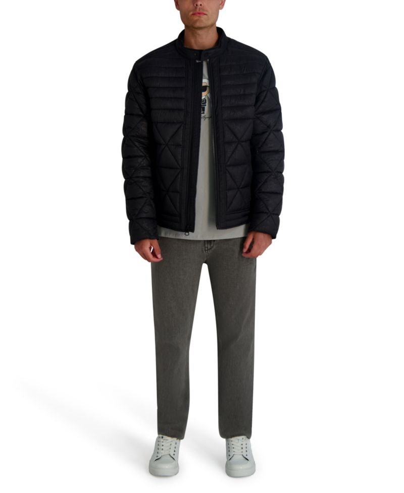 Men's Graffiti Karl Quilted Jacket
